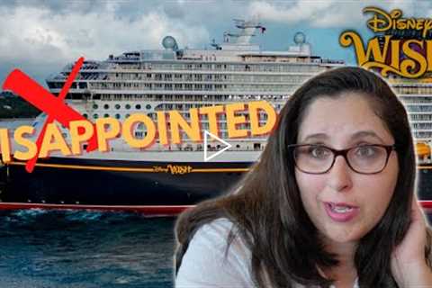 DISAPPOINTED On The DISNEY WISH! Disney Cruise Vlog
