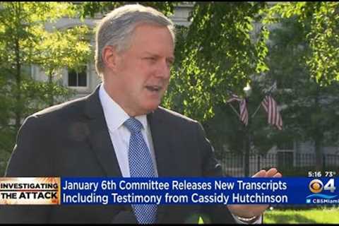 Cassidy Hutchinson Testifies She Witnessed Mark Meadows Burn Documents Related To January 6