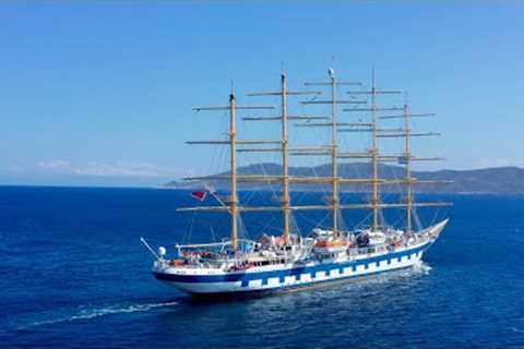 Royal Clipper | The World''s Largest Sailing Ship in Greece | 4K