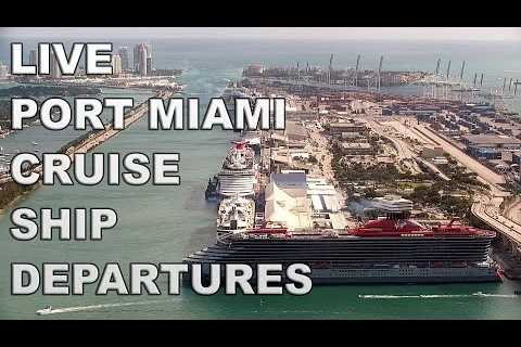 🔴 LIVE Port of Miami Cruise Ship Departures Jan 28 2023