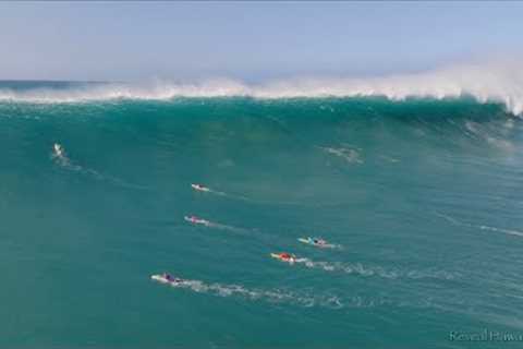 Surfing Massive Waves Waimea Bay 🔥 (Jan 22, 2023)  4K