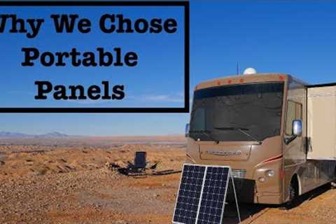 Pros and Cons of Portable Solar Panels Compared to Rooftop Full Time RV Living