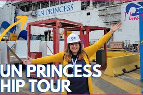 Inside Sun Princess, Princess Cruises Shipyard Tour!