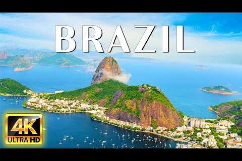 FLYING OVER BRAZIL 4K Video UHD - Calming Music With Scenic Relaxation Film To Travel On TV