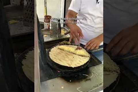 Mexicos popular street food snack (CHEESE AND NUTELLA?) #travelvlog #streetfood #méxico