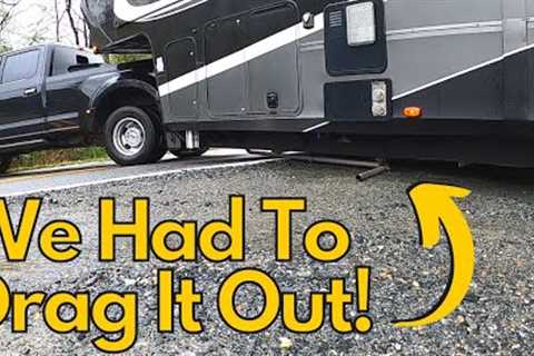We Had To Drag The RV Out! Big Rig Problems! Fulltime RV Living! RV Life
