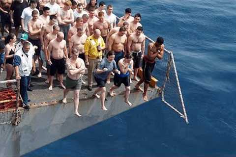 Why Navy Sailors STOPPED Jumping Off Aircraft Carrier Flight Decks
