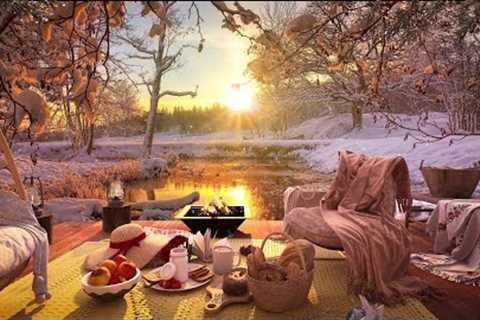 Relaxing Beautiful Music, Peaceful Instrumental Music,  Cozy Porch Winter  byDreamy Ambience