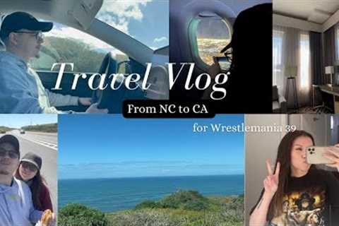 Wrestlemania 39 Travel Vlog: from NC to CA, first time driving a Tesla, and driving along the coast