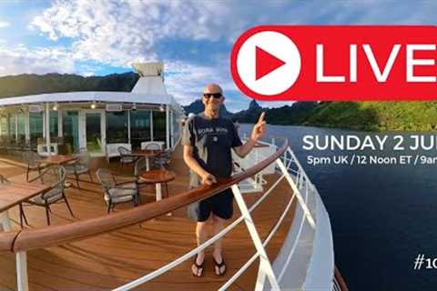 It's My LIVE Cruise Q&A Hour:  Sunday 2 July 5pm UK/ 12 Noon ET/ 9am PT