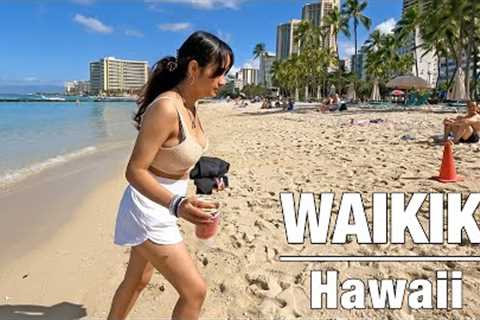 Walking on the BEACH and STREET in #waikiki  #hawaii  2023
