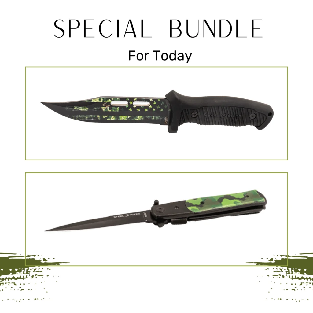 Free Camo Stiletto and Colossal Knife -