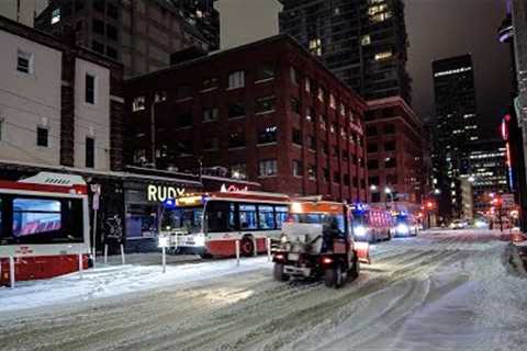 Toronto Canada Walk After Heavy Snowfall | February 2023 Winter Storm 4K