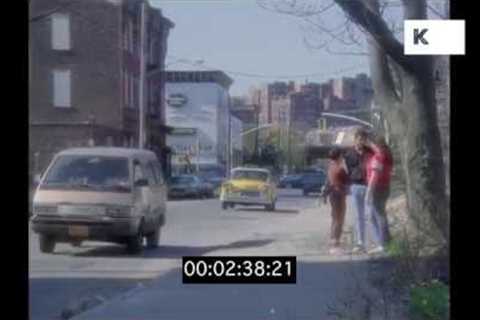 Drive Through Gritty 1980s Brooklyn, New York, HD from 35mm