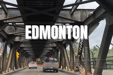 Driving from Downtown Edmonton to University of Alberta Area | Alberta Canada
