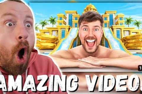 AMAZING VIDEO! MrBeast $1 vs $250,000 Vacation! (FIRST REACTION!) w. Pewdiepie & Sidemen
