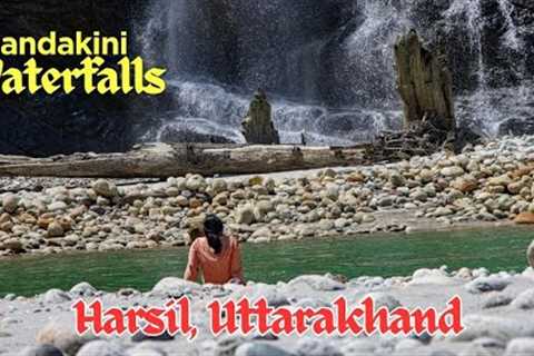 Popular Mandakini Waterfall in the Harsil Valley 4k Video