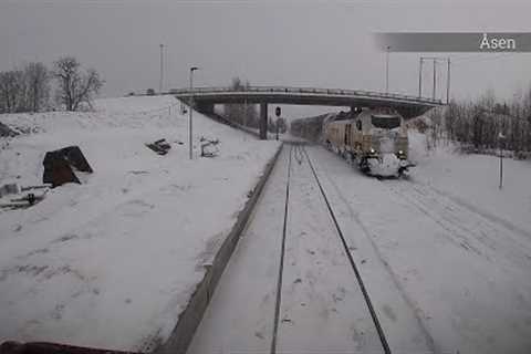 Drivers Eye View: Trondheim-Mosjøen in a winter wonderland. (Di4)