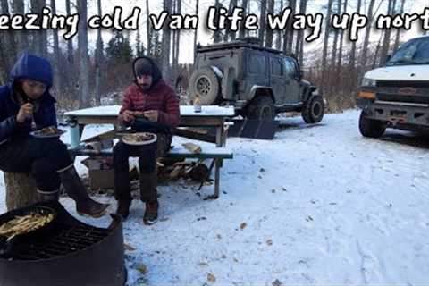 Early Taste of Winter - Freezing Cold Van Life in the Yukon