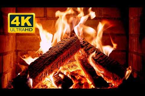 🔥 FIREPLACE 4K (12 HOURS). Cozy Fireplace with Crackling Fire Sounds. Fireplace 4K UHD 60FPS
