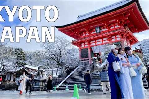 【4K】Snowy Winter Kyoto Walking Tour | JAPAN 2023