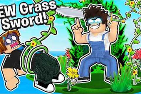 THE NEW GRASS SWORD SHOWCASE! *Insanely Strong* Roblox Blox Fruits