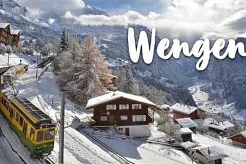Wengen, Lauterbrunnen 4K - The Dream Village of Switzerland - Travel Vlog, Walking Tour, 4K Video