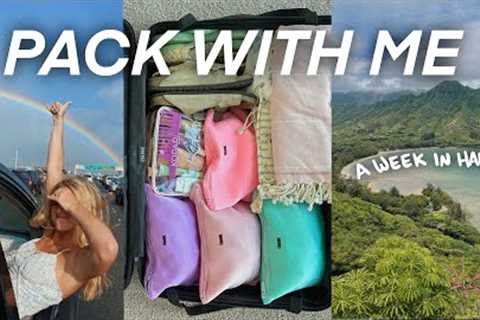 pack with me for a week in hawaii