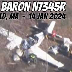 N7345R Beech Baron Training Crash