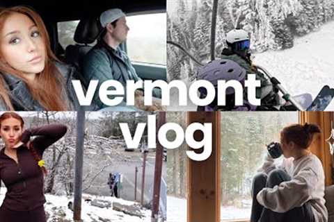 cozy week in my life: slowing down, snowy days at our cabin in vermont, life on the mountain