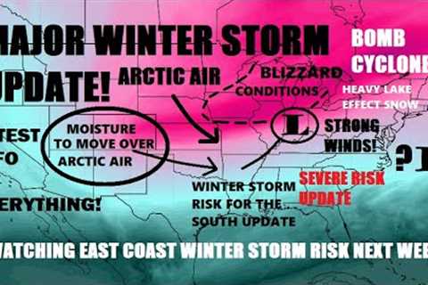 Major Winter storm update! Blizzard to unfold. Arctic blast! Winter storm likely for the South