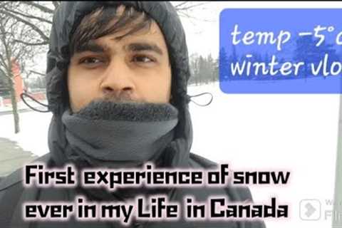 My First experience of Snow  in my life || Student life || Winter season