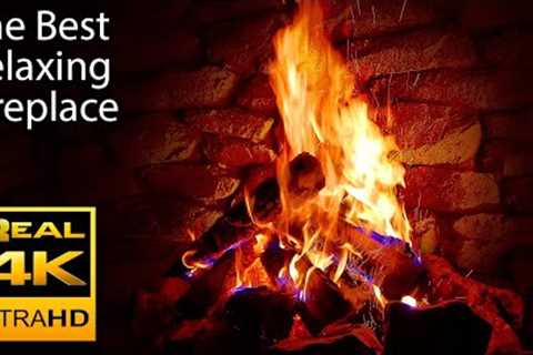 4K Relaxing Fireplace with Crackling Fire Sounds 🔥 - No Music - 4K UHD - 2 Hours Screensaver
