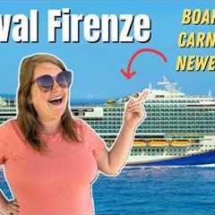 Boarding CARNIVAL FIRENZE!! Brand NEW Cruise Ship!!