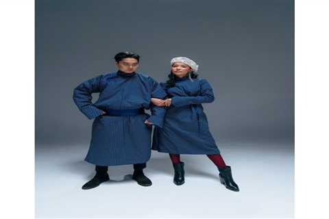 Women's Coat Blue - Amazing Mongolia
