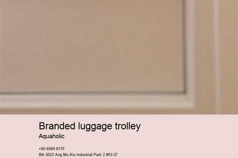 branded luggage trolley