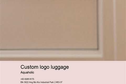 custom logo luggage