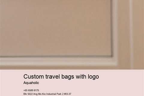 custom travel bags with logo