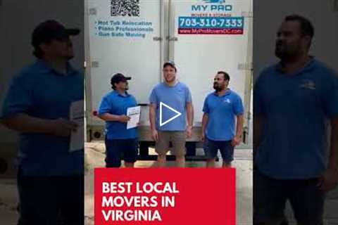 Best Local Movers in Virginia |  (703) 310-7333 | My Pro DC Movers & Storage