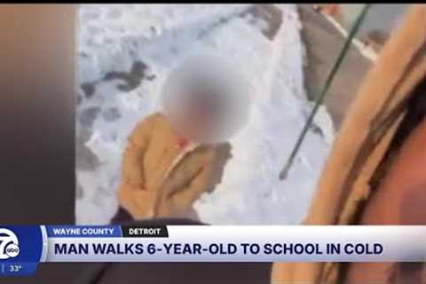Good Samaritan walks girl to school after finding her alone in freezing weather