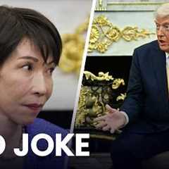 Trump SHOCKS press into SILENCE with PEARL HARBOR JOKE in front of Japan''s PM